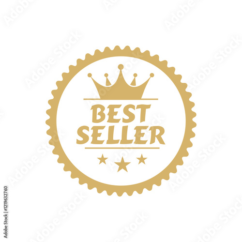 Best Seller Award Badge Gold