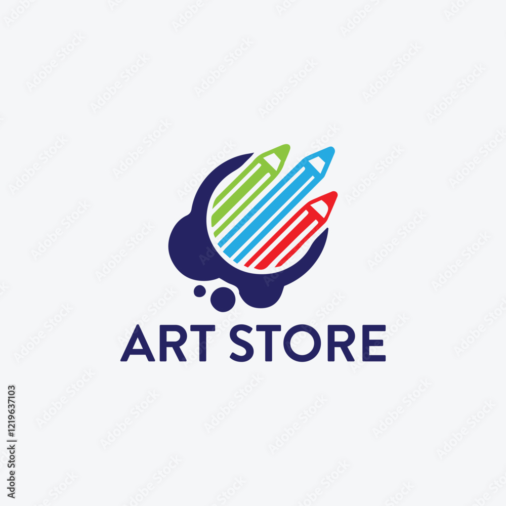 Obraz premium art studio logo design vector