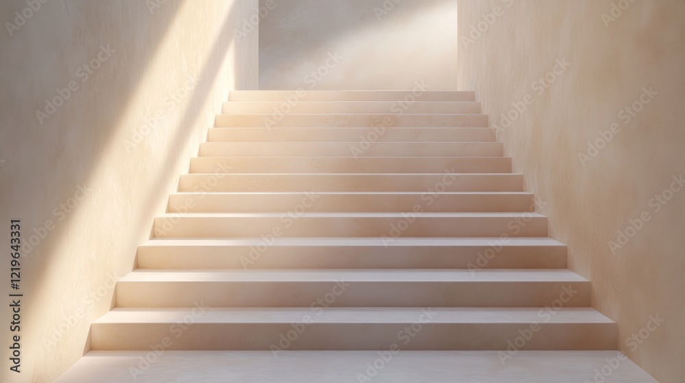 Obraz premium Lighted staircase.