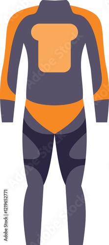 Diving suit protecting the body from cold temperatures while exploring underwater environments