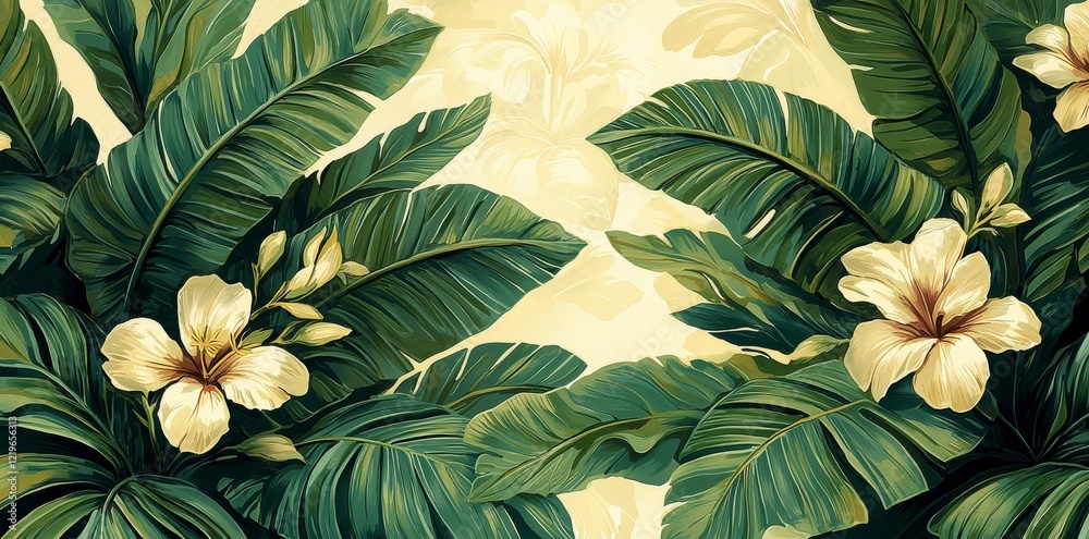 Naklejka premium vintage green wallpaper