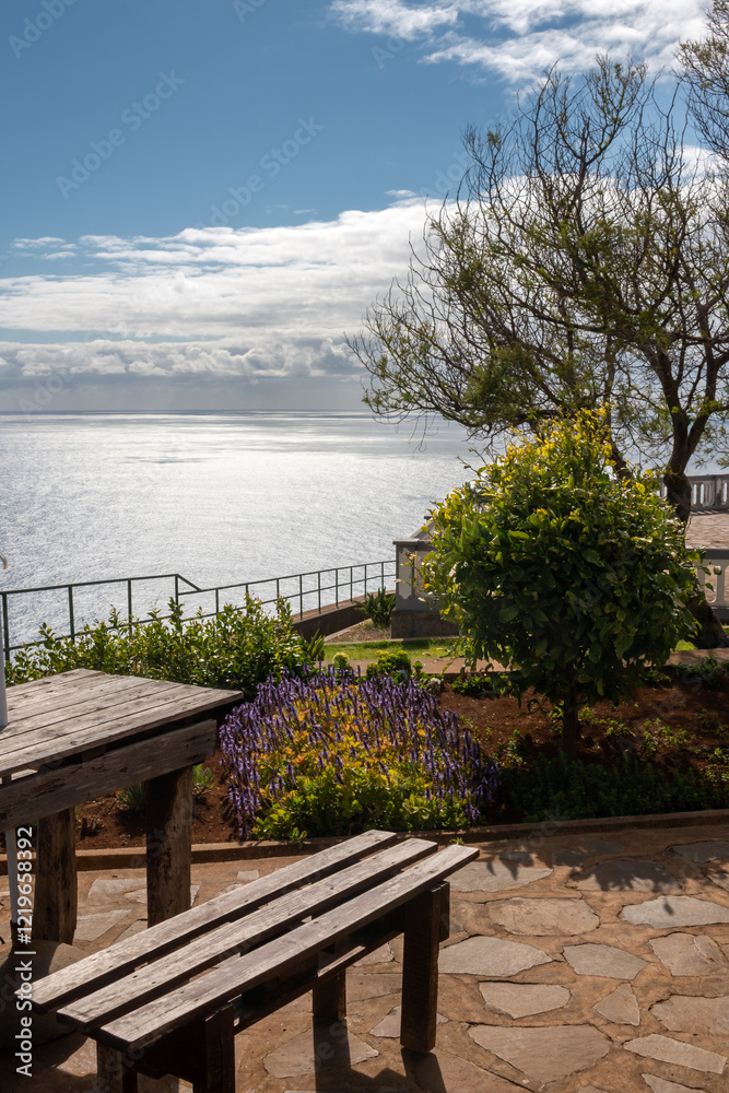 Fototapeta premium Restaurant with a view, Ponta do Pargo, Madeira