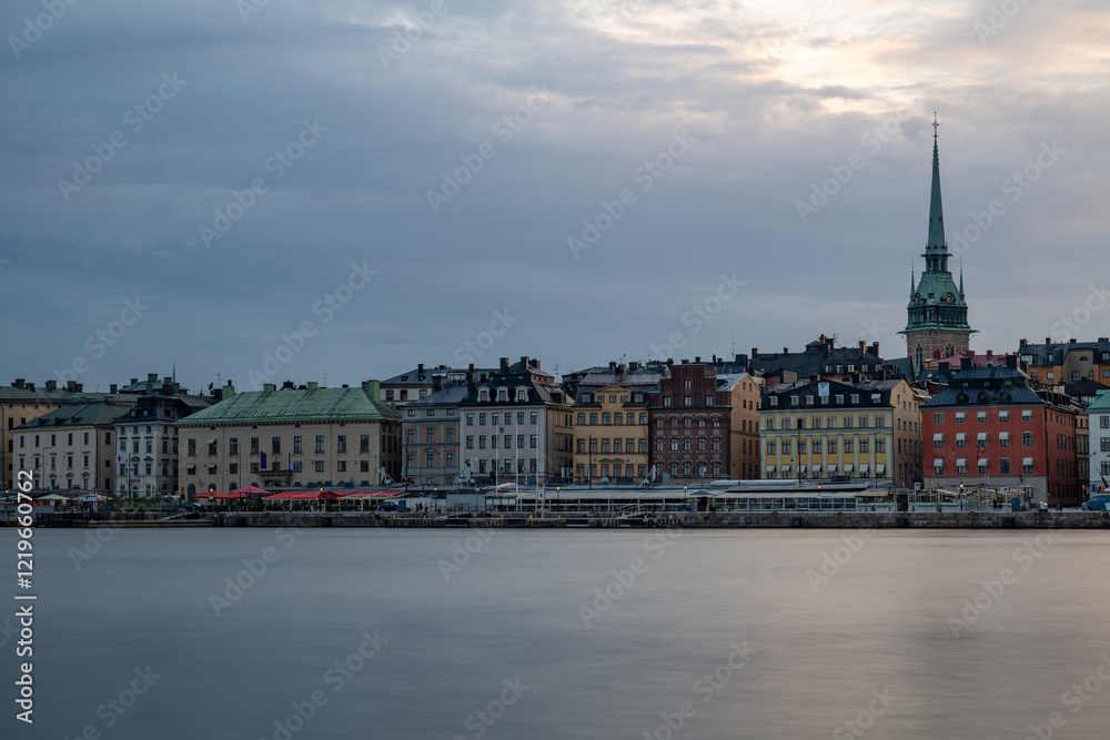 Fototapeta premium Stockholm Skyline at Sunset