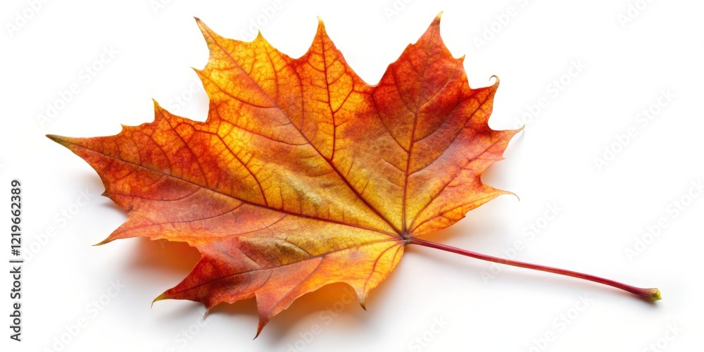 Single Autumn Maple Leaf