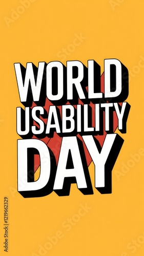 A graphic design for World Usability Day  a celebration of user friendly design. photo