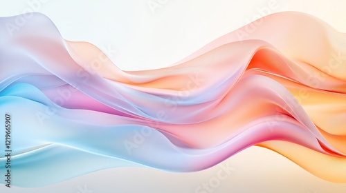 Wallpaper Mural Serene Rainbow Wave Background: Vibrant, calming colors perfect for websites, presentations, and social media. Ideal for relaxation, peace, and        Torontodigital.ca
