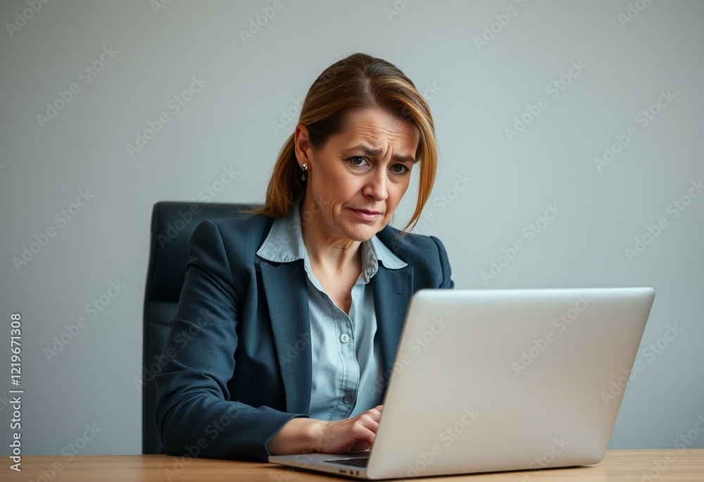 Portrait of a woman in a modern office with a neutral background Portrait of a woman in a modern office with a neutral background
