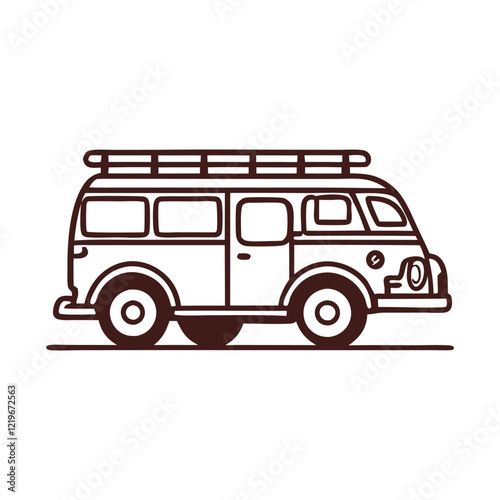 Camping Bus Svg