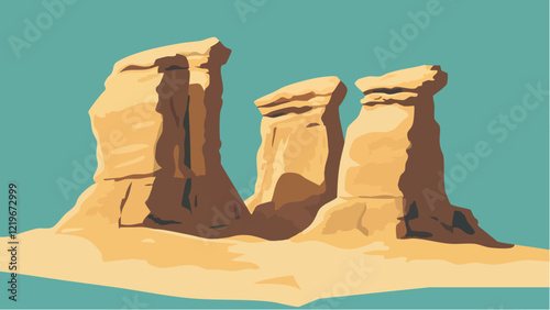 The Majestic Monument Rocks of Kansas.eps
