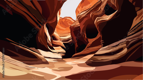 The Majestic Slot Canyons of Escalante, Utah.eps