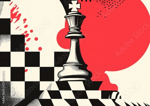 poster on the theme of chess	

