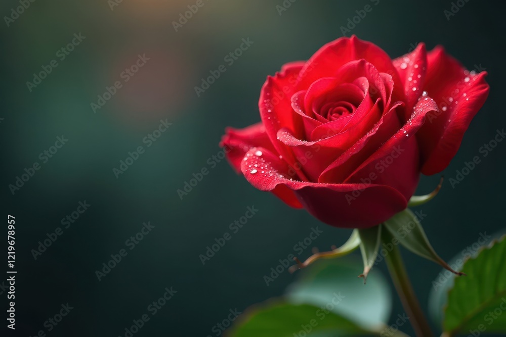 A vibrant bouquet of red roses, adorned with delicate dew drops , texture, macro A vibrant bouquet of red roses, adorned with delicate dew drops , texture, macro