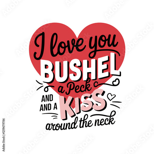 Valentine Day Typography T Shirt Design