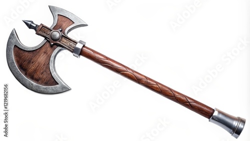 Double-Headed Axe, Medieval Weapon Replica photo