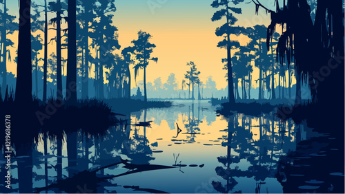 The Enchanting Okefenokee Swamp at Dusk