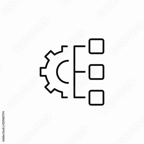 autonomous operations efficiency icon sign vector
