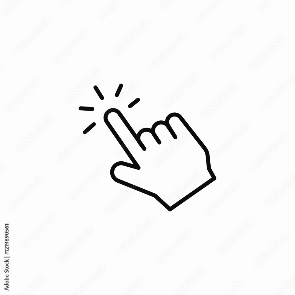 user tap icon sign vector user tap icon sign vector