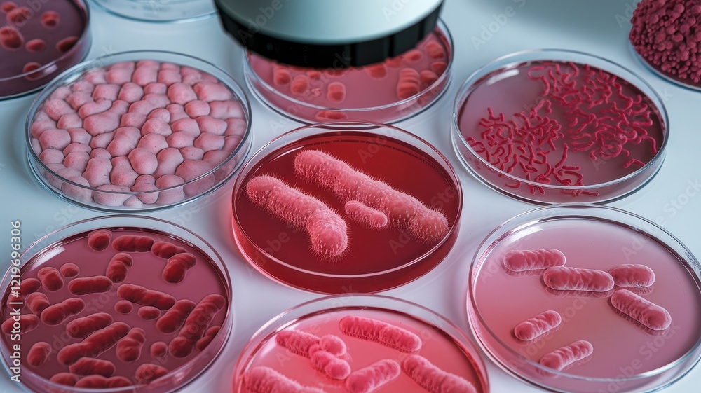 Microscopic World: Bacterial Cultures Under the Lens Microscopic World: Bacterial Cultures Under the Lens