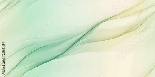 Soft Green and Beige Fluid Gradient Background
