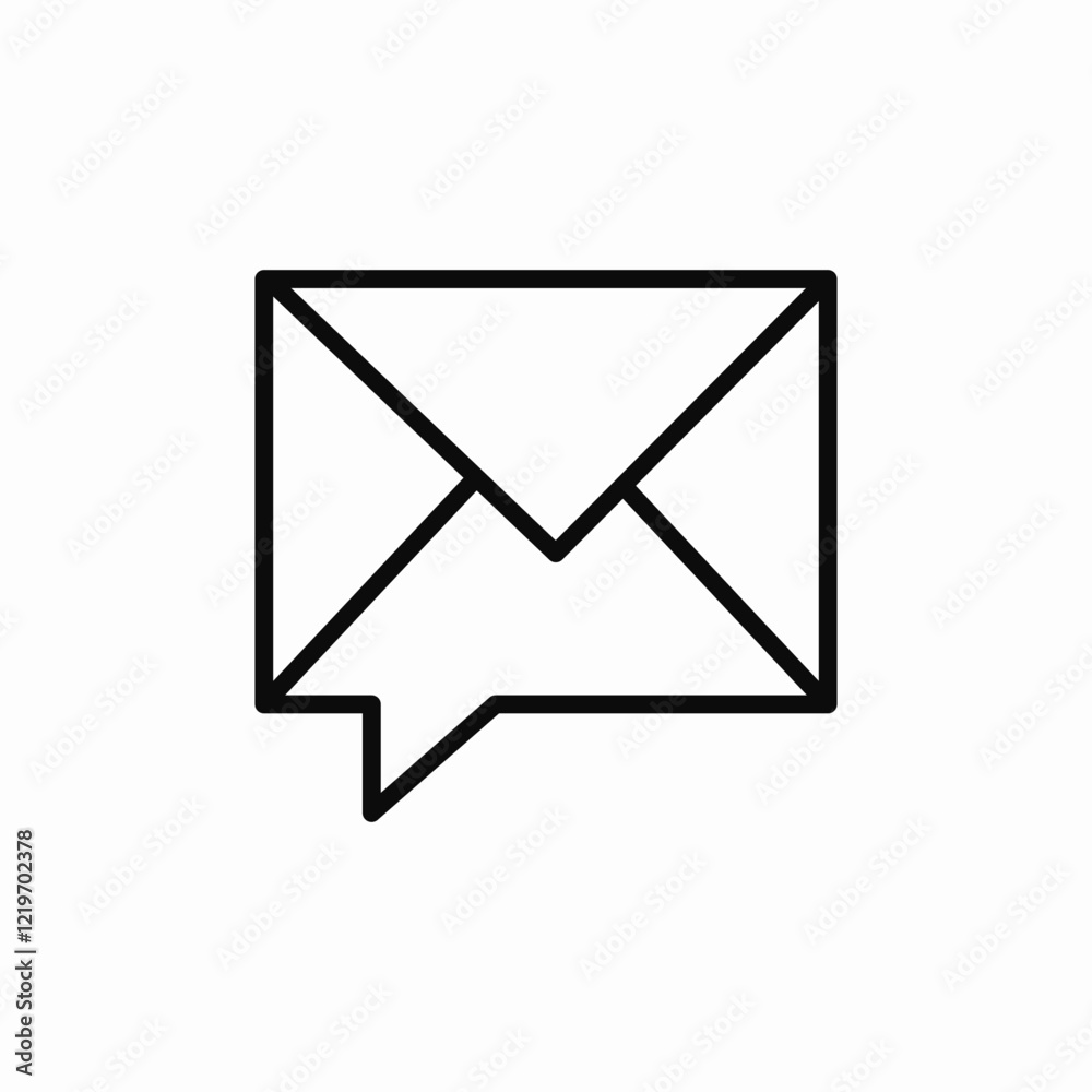 email message icon sign vector email message icon sign vector
