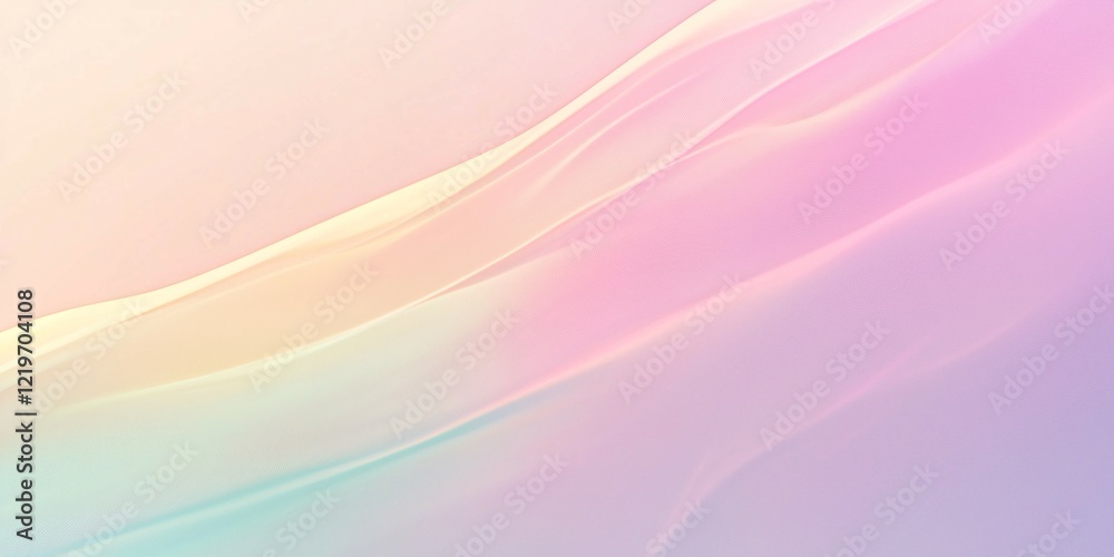 Fototapeta premium Pastel Wave Gradient Background with Gentle Flow