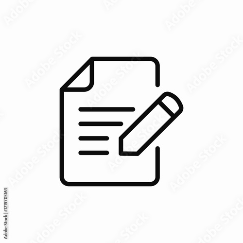 page note icon sign vector