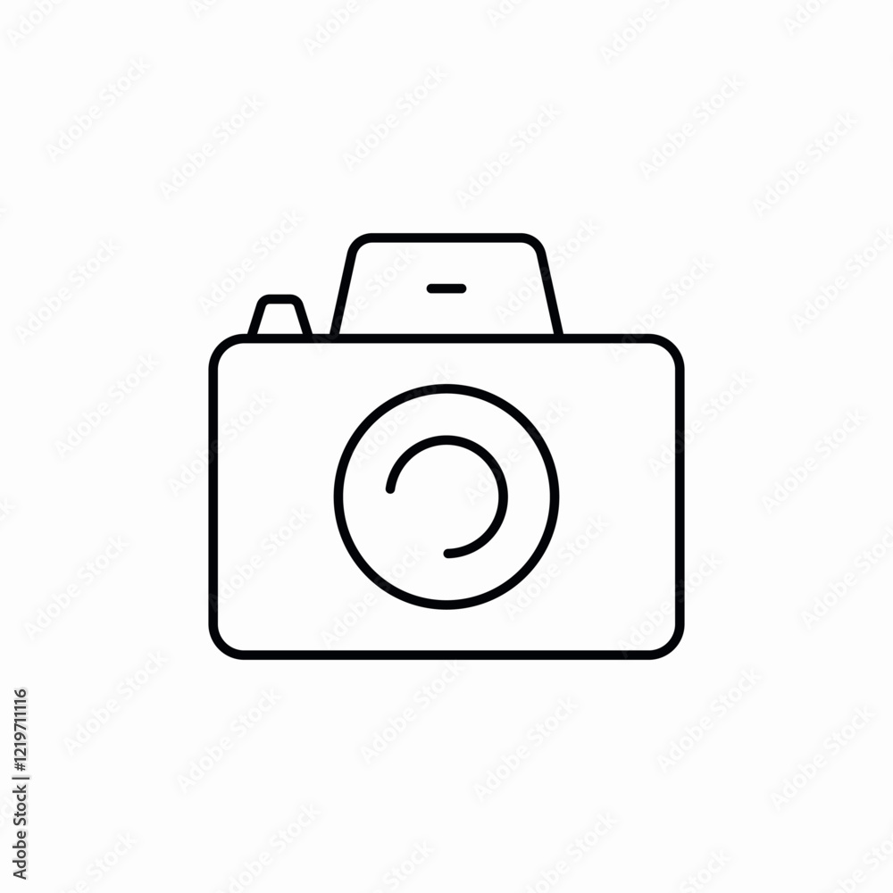 compact camera lens icon sign vector compact camera lens icon sign vector