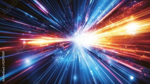 Dynamic Energy Patterns in Bold Colors and Bright Light