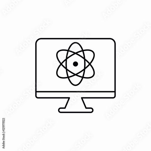 computer science icon sign vector