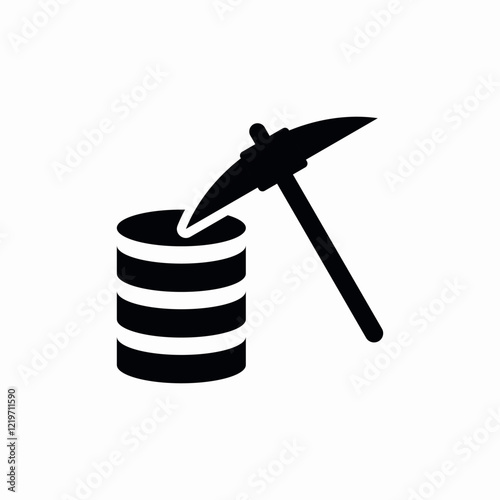data mining icon sign vector