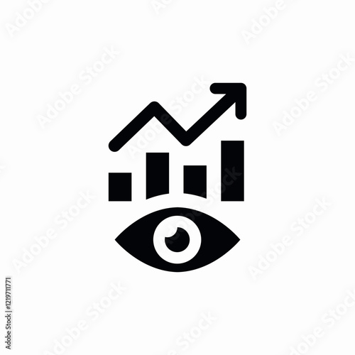 data visualization icon sign vector