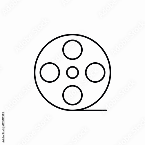 film roll icon sign vector