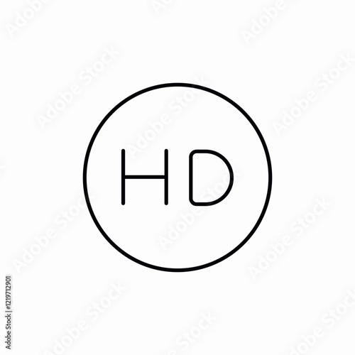 hd quality media icon sign vector