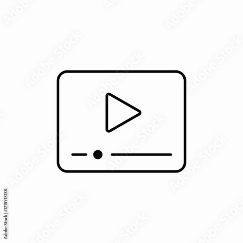 media video player progress icon sign vector