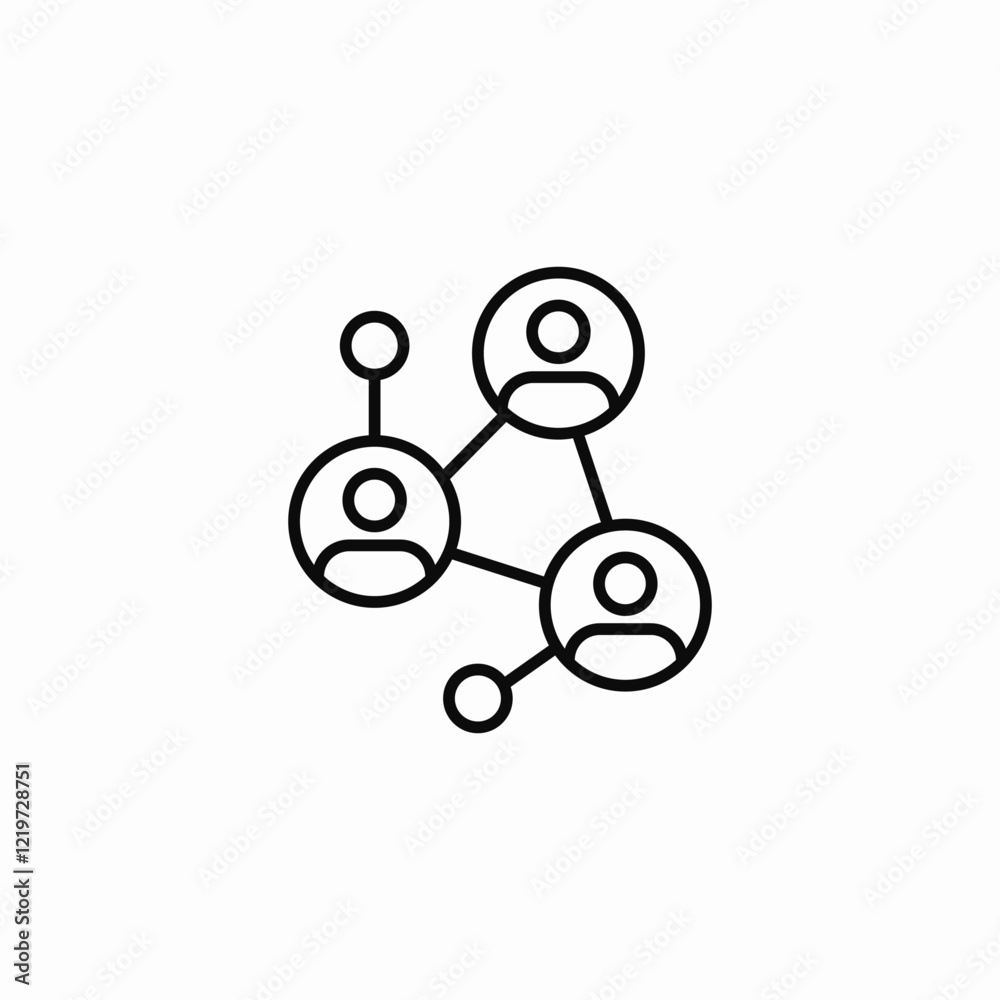 employee network icon sign vector employee network icon sign vector
