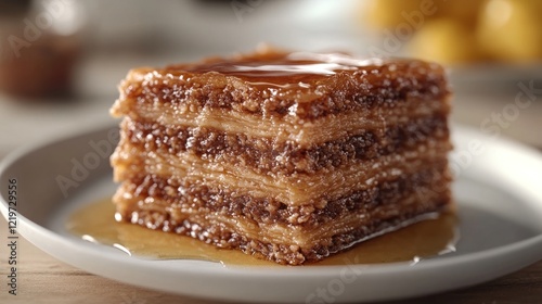 Wallpaper Mural Stacked baklava with syrup. Torontodigital.ca