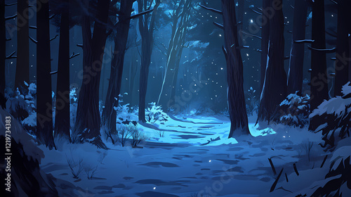 Background winter forest winter backgrounds outdoors. Winter Woods. Illustration