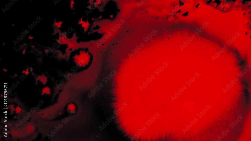 Blood Splatter on the Wall on a black png Background.
