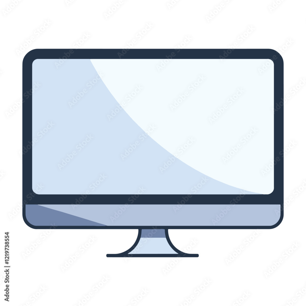 Realistic black computer monitor. Sleek flat-screen display with a minimalist design, isolated on white background. Perfect for tech, business, or electronics themes. Vector illustration. Realistic black computer monitor. Sleek flat-screen display with a minimalist design, isolated on white background. Perfect for tech, business, or electronics themes. Vector illustration.