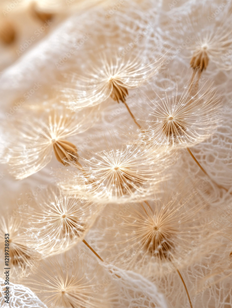 Close-up of delicate dandelion seeds glowing in golden sunlight with a soft bokeh background, symbolizing fragility, nature’s beauty, and fleeting moments of elegance Close-up of delicate dandelion seeds glowing in golden sunlight with a soft bokeh background, symbolizing fragility, nature’s beauty, and fleeting moments of elegance