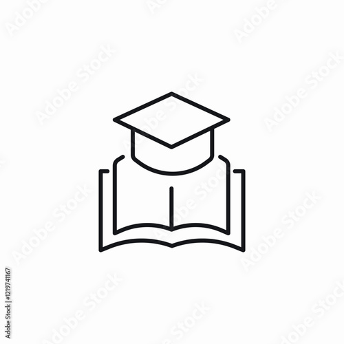 college study plan icon sign vector