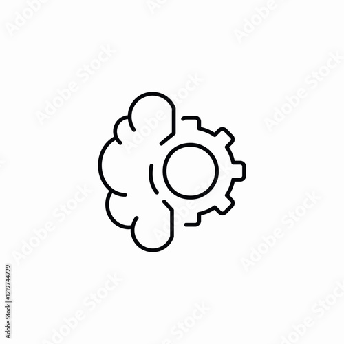 genius mind power icon sign vector