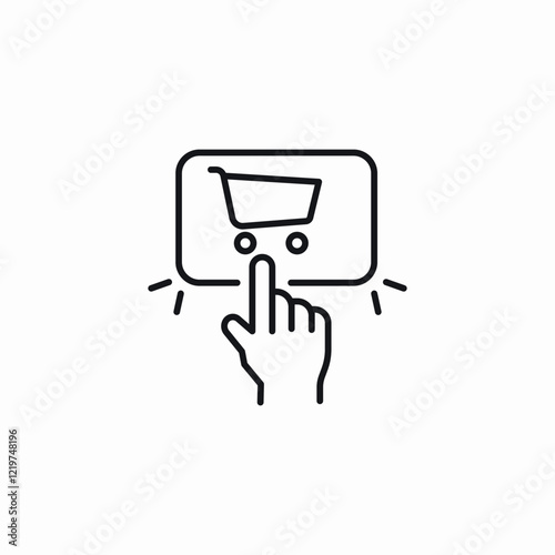 shopping option icon sign vector