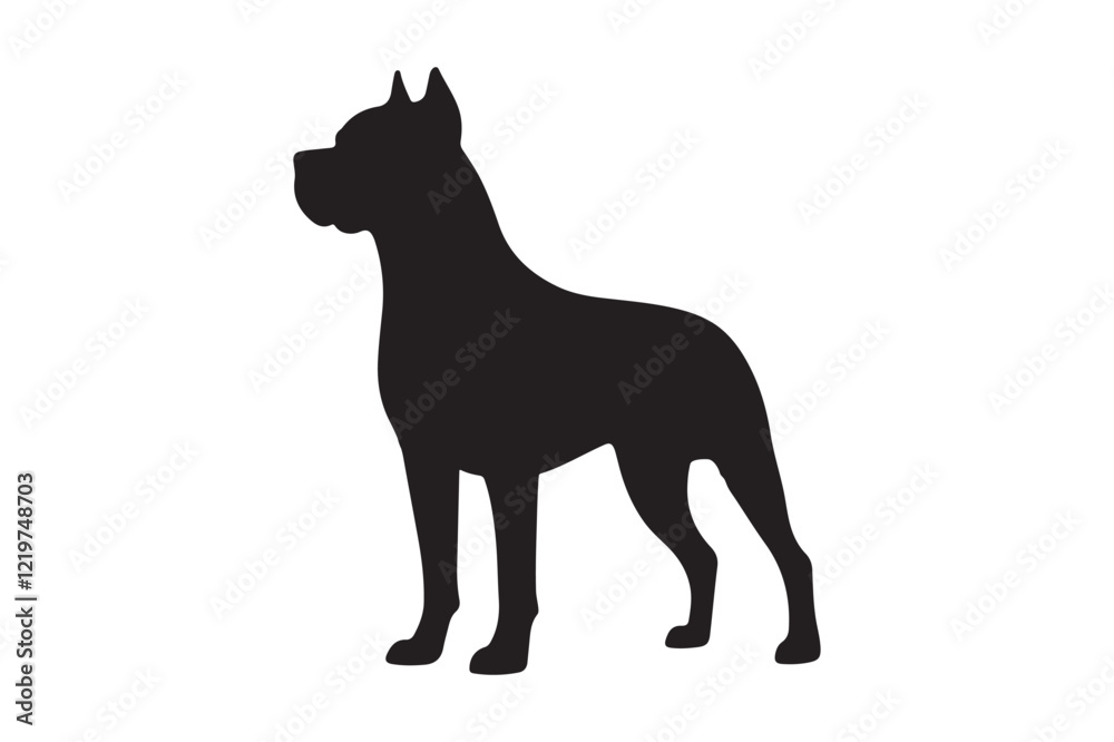 Obraz premium Dog silhouette