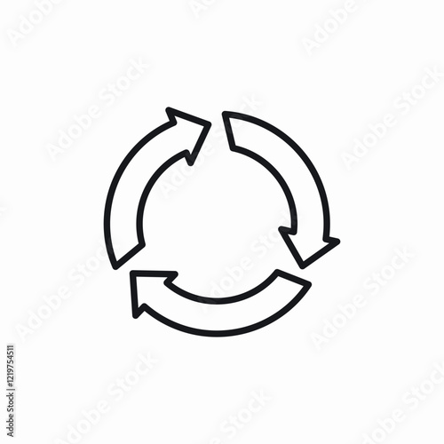 repeat recycle loop icon sign vector