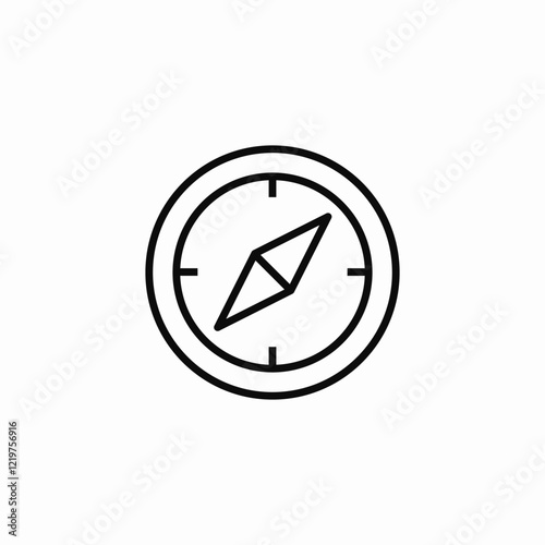 compass guidance icon sign vector