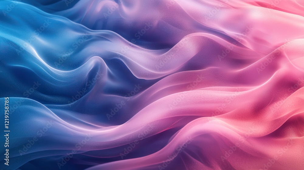 Abstract blue pink fabric waves. Abstract blue pink fabric waves.