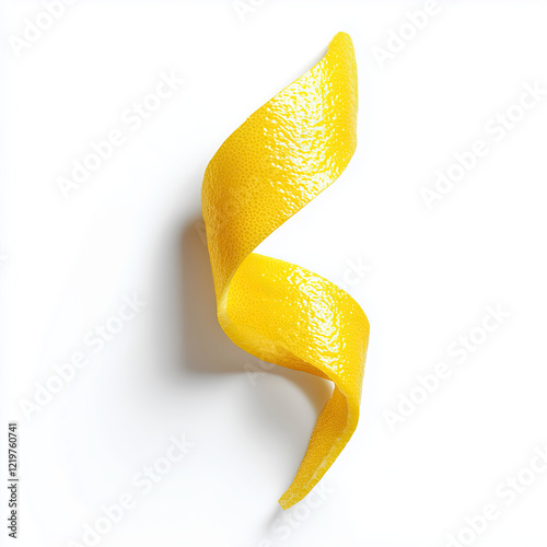 Citrus Lemon Peel Twist Fruit Peel Spiral Zest