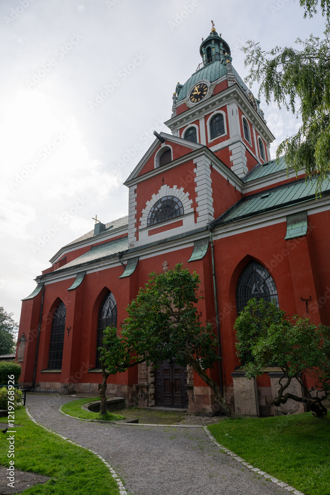 Naklejka premium Saint Jacob church in Stockholm, Sweden