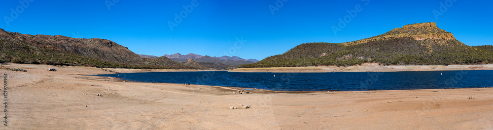 A panoramic picture of the Bartlet lake in Arizona A panoramic picture of the Bartlet lake in Arizona